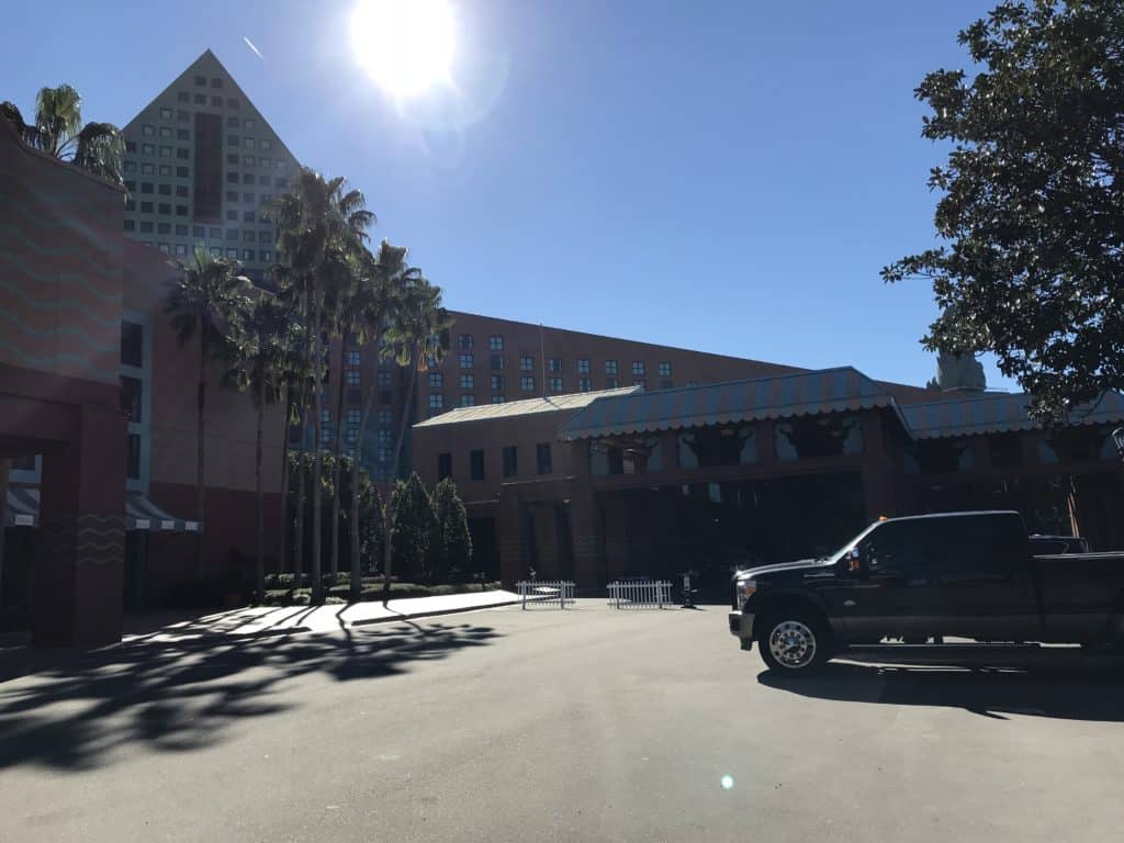 View of the Dolphin from Self Parking