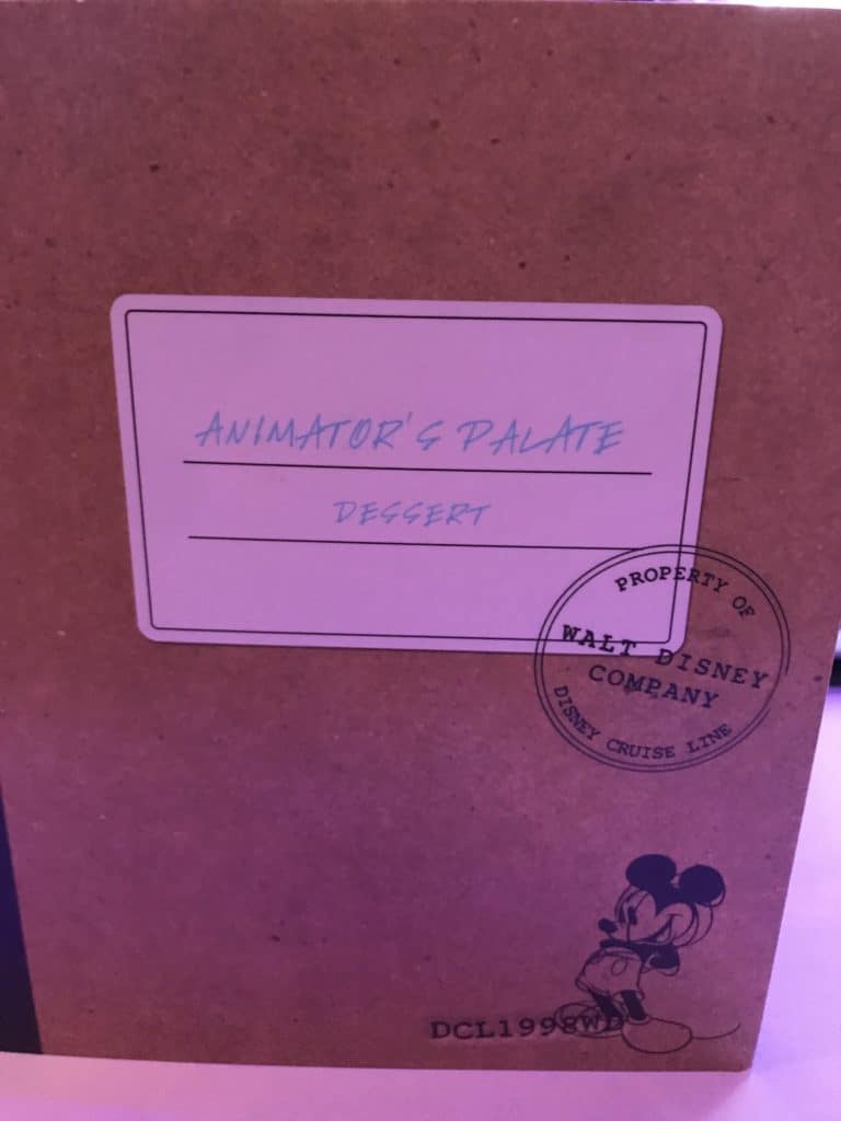 Animator's Palete Dessert Menu