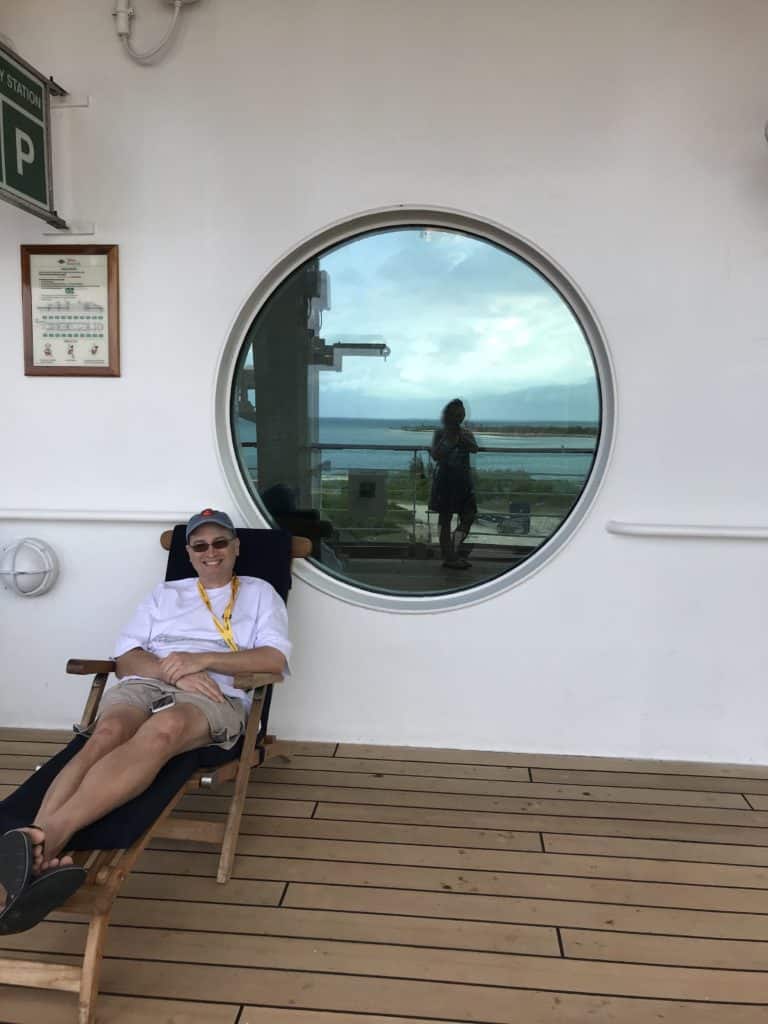 Relaxing on Deck 4