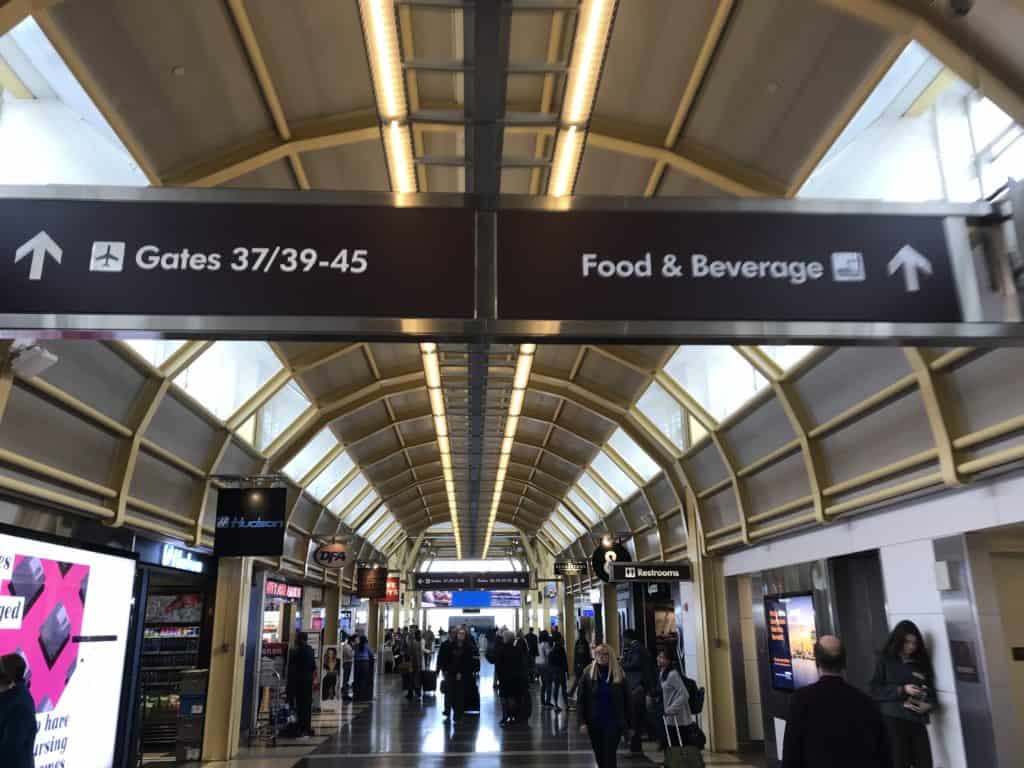 Walking to Gate 45