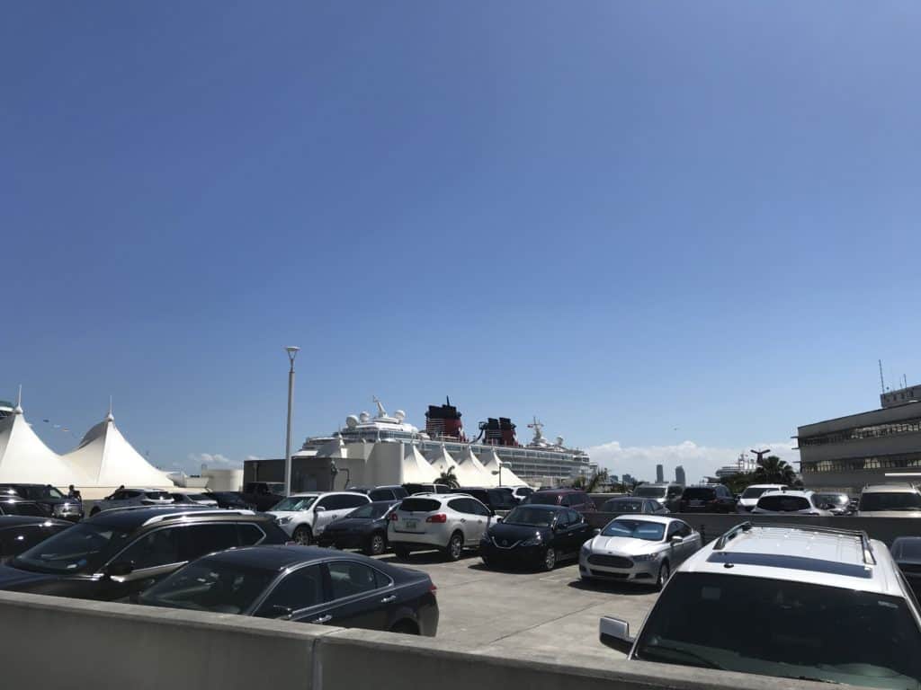 Top Deck of Miami Port Parking Garage