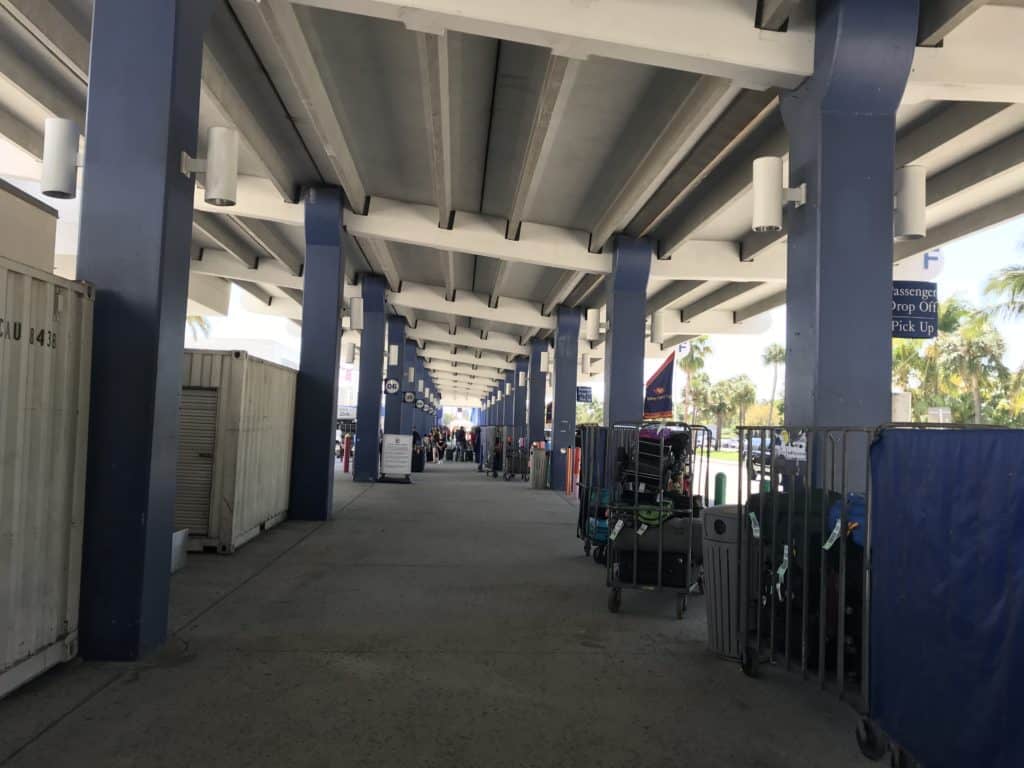 Covered Sidewalk Between Terminals
