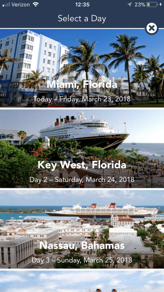Cruise Itinerary