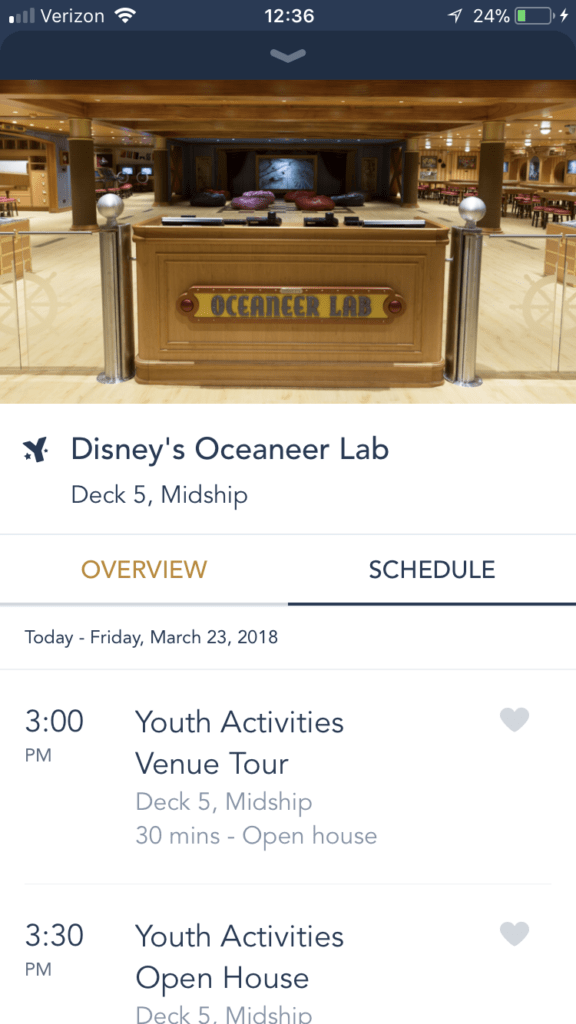 Oceaneer Lab Schedule