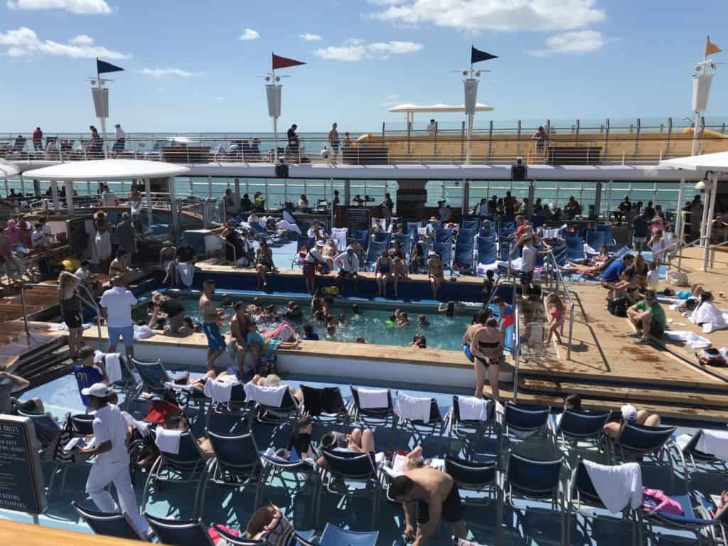 Crowded Pool Deck