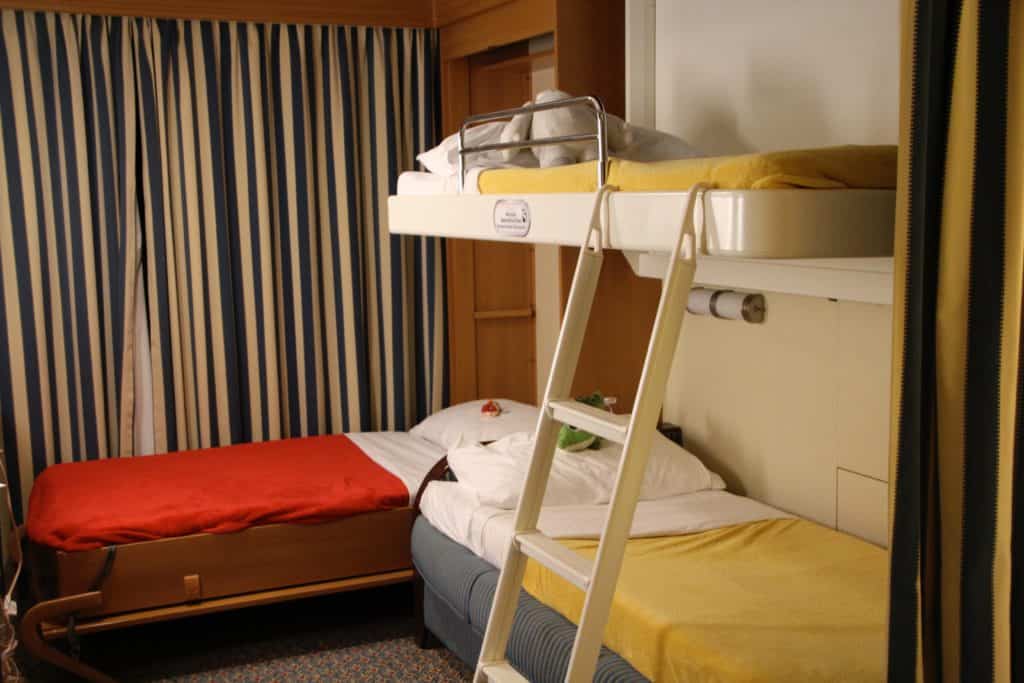Kids beds setup for sleeping