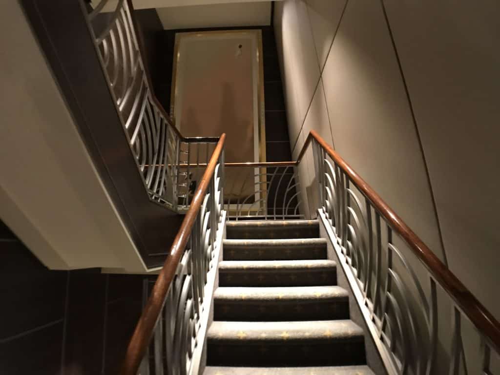 Stairs from Deck 12 to the Edge