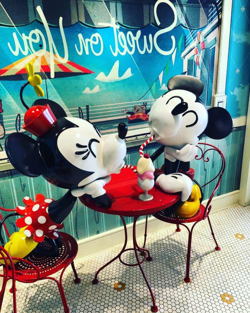 Minnie and Mickey Share a Milkshake