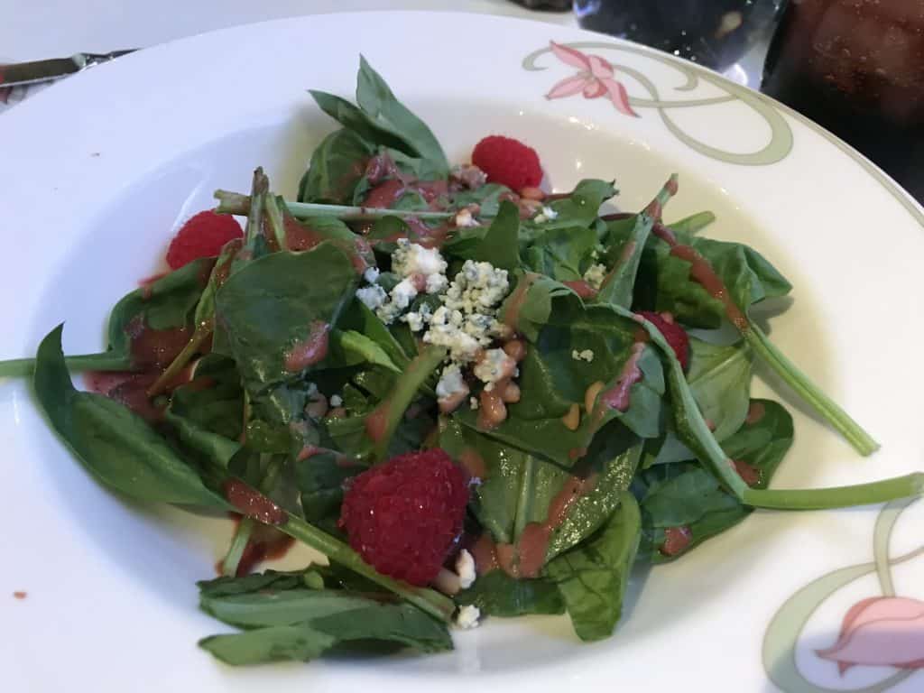 Spinach and Raspberry Salad