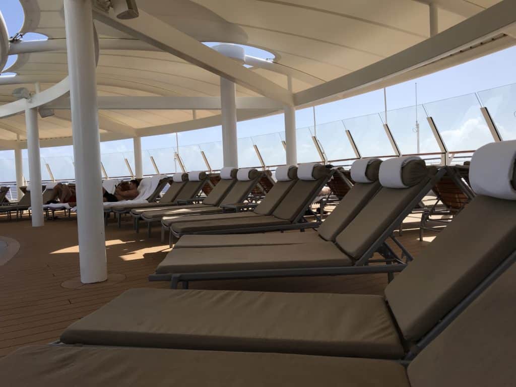 Lots of Covered Lounge Chairs