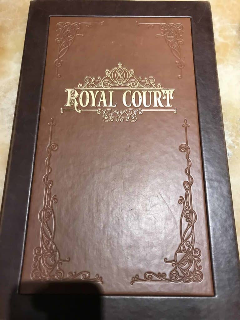 Royal Court Menu