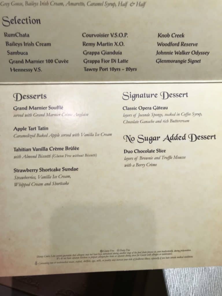 Dessert Menu - Dessert Selections Selections