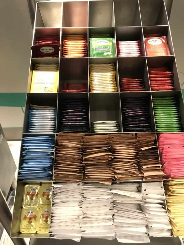 Tea and Sweetener Selection