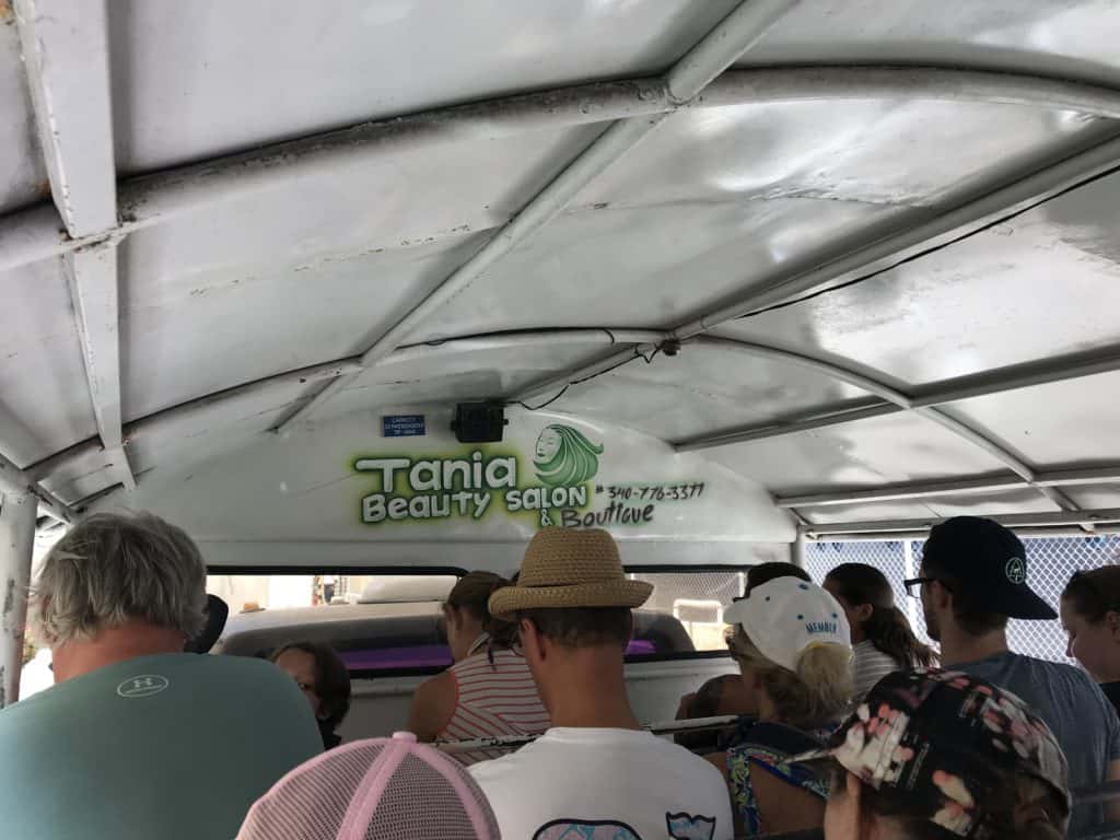 Inside of the Open Air Taxi