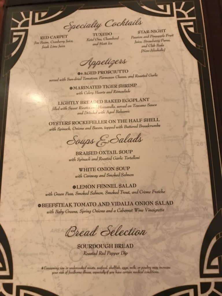 Appetizers, Soups, Salads and Bread Selection