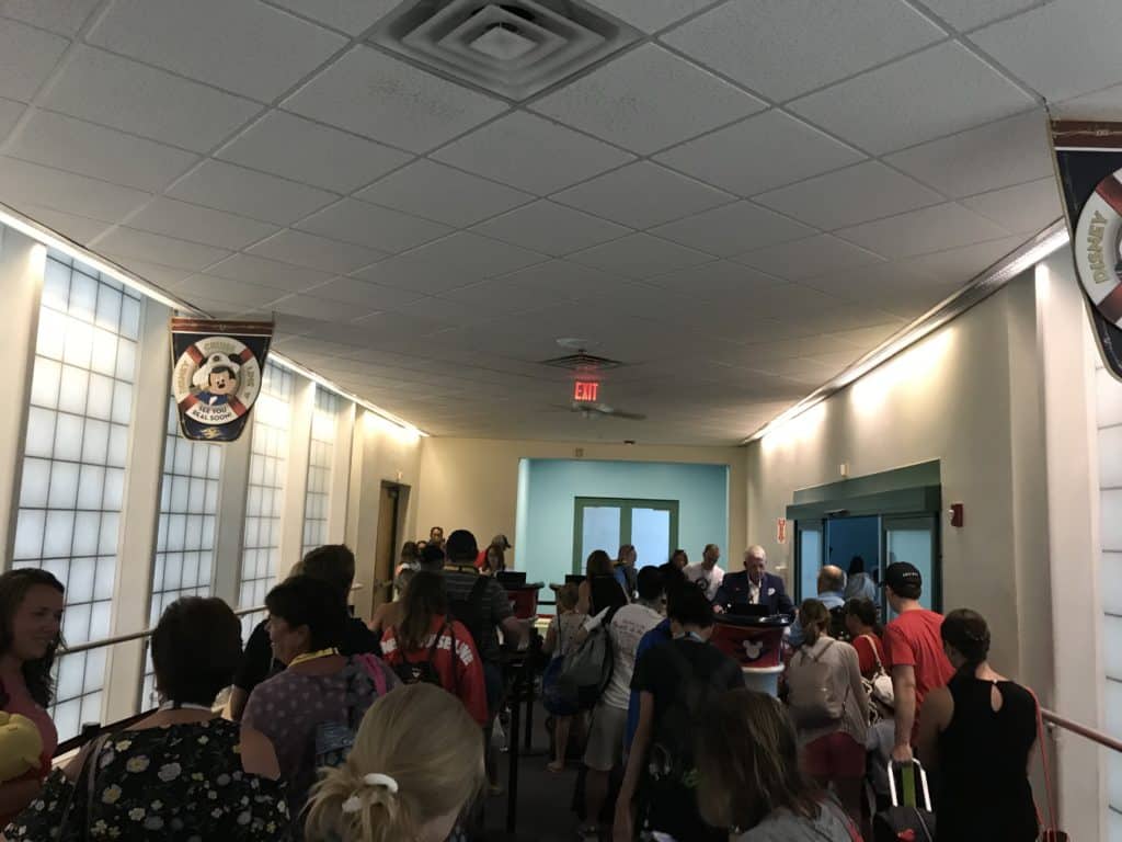 Exiting the Port Terminal