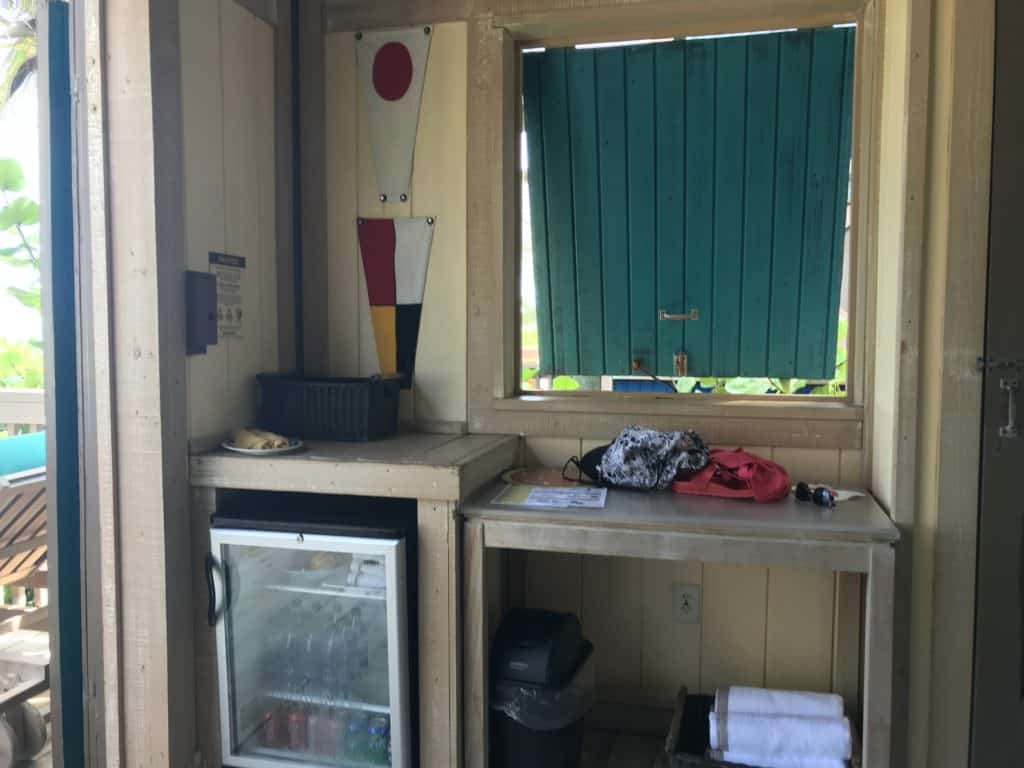 Refrigerator, Snacks, and Towels