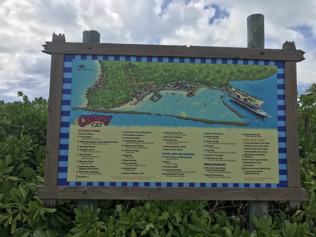 Map of Castaway Cay