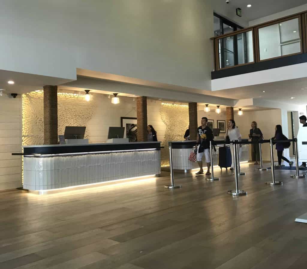 Lobby of the Hyatt Regency Mission Bay