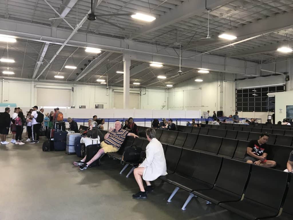 Waiting Area Outside of Security