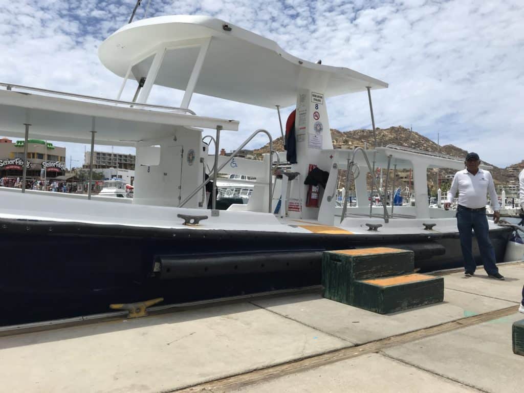 Returning on Tender Boat