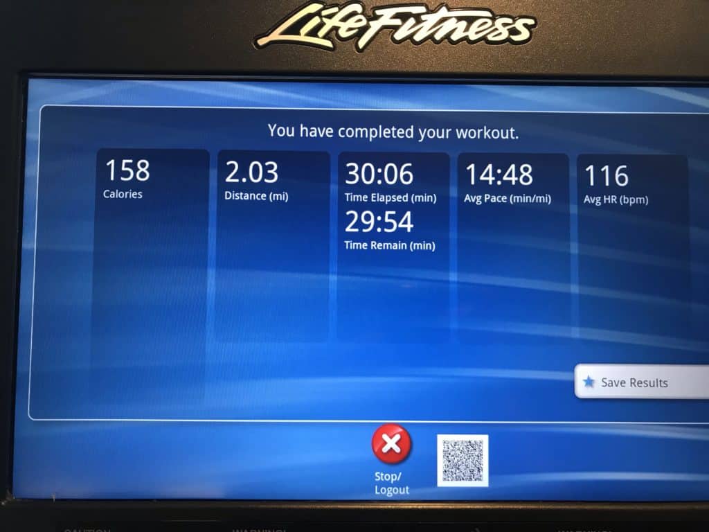 Nancy's workout