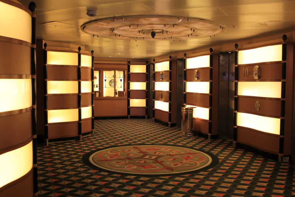 Palo Lobby on the Disney Wonder
