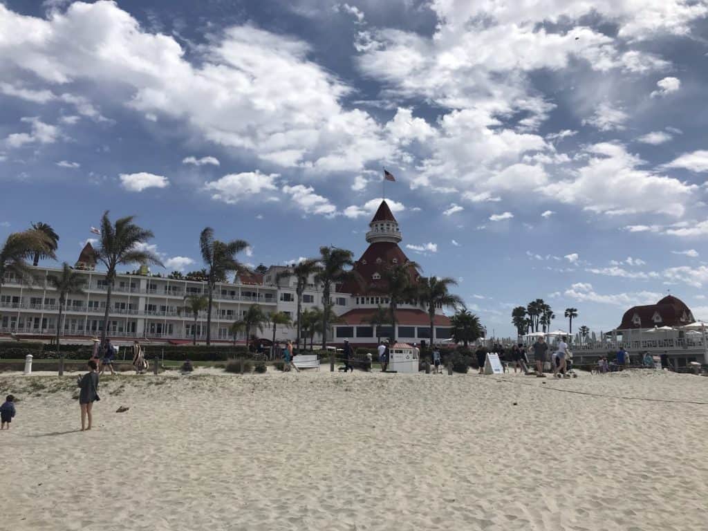 Beach at the Hotel Del Coronado