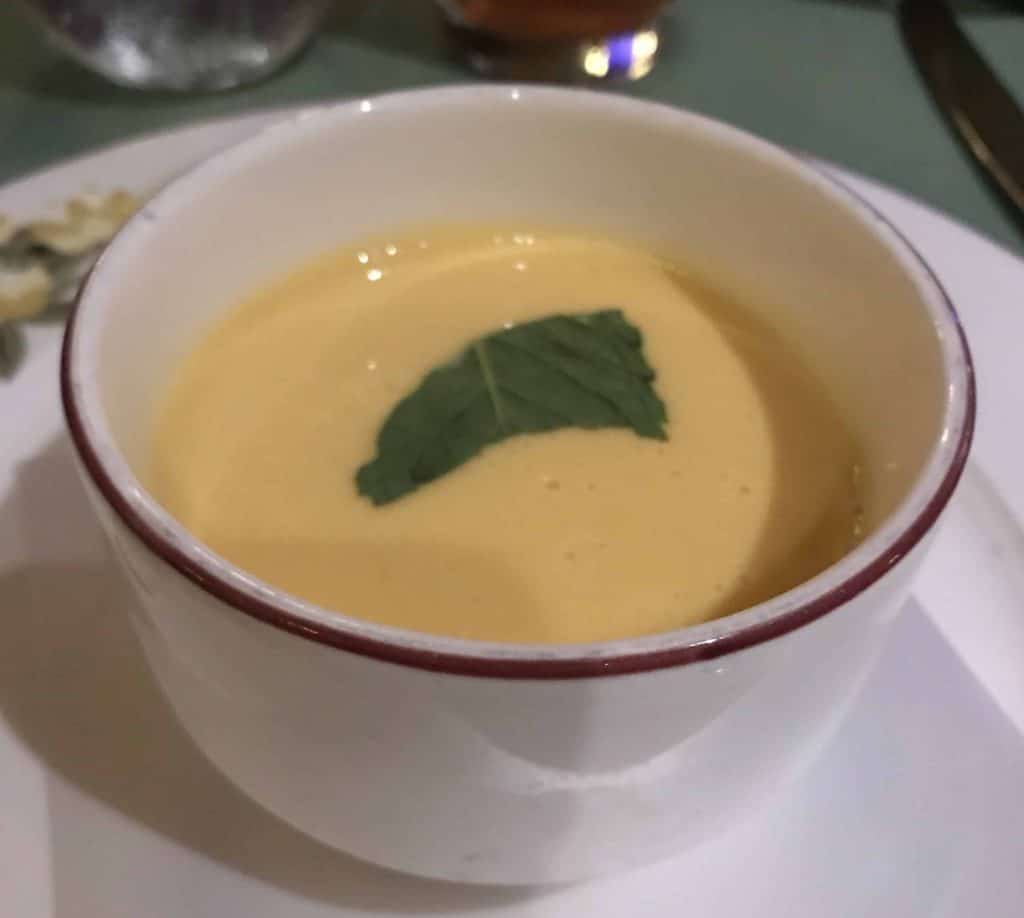 chilled mango and Papaya Soup