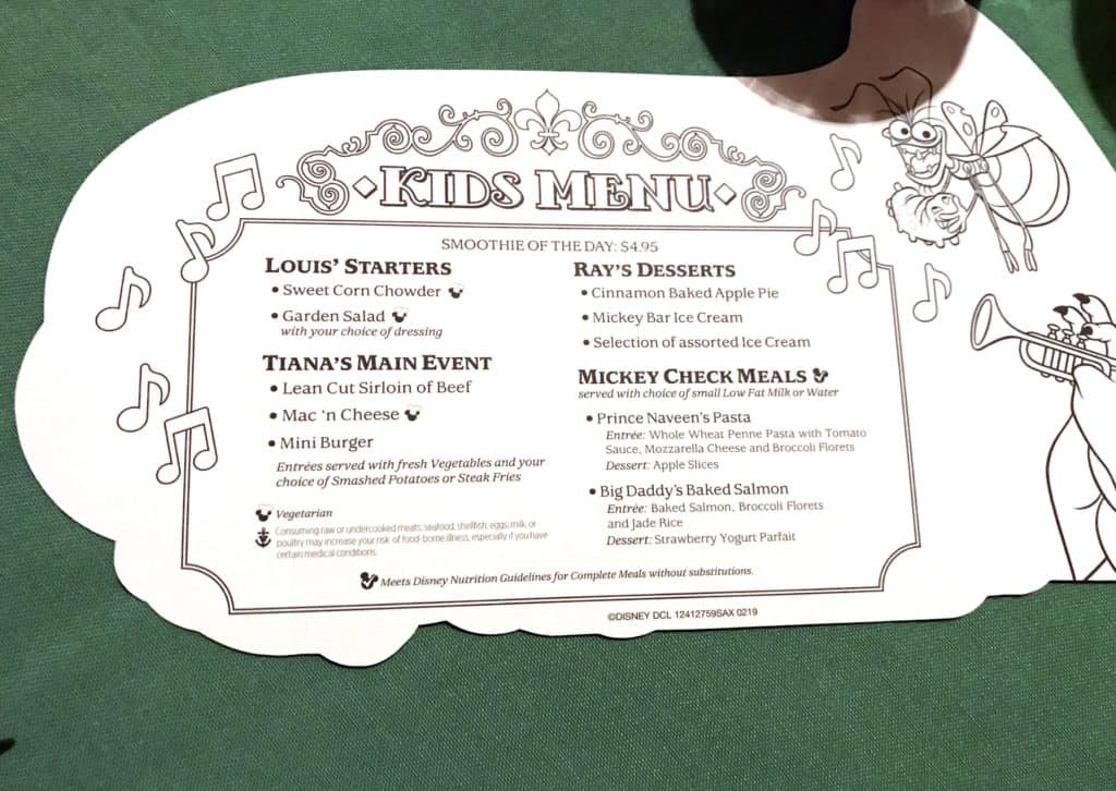 Kids Menu