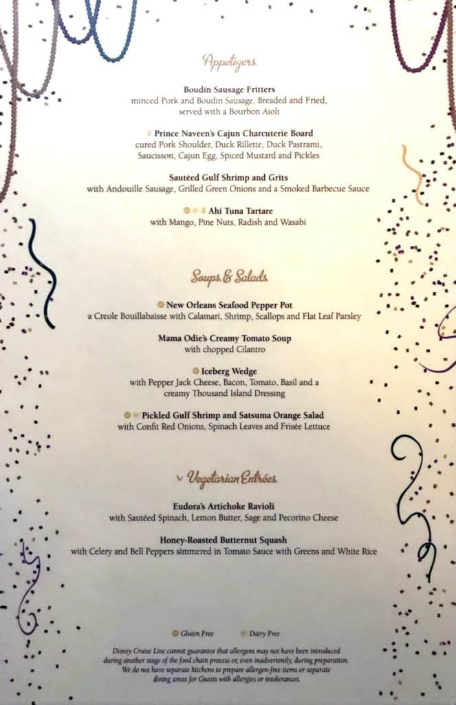 Appetizers, Soups & Salads, Vegetarian Entrees