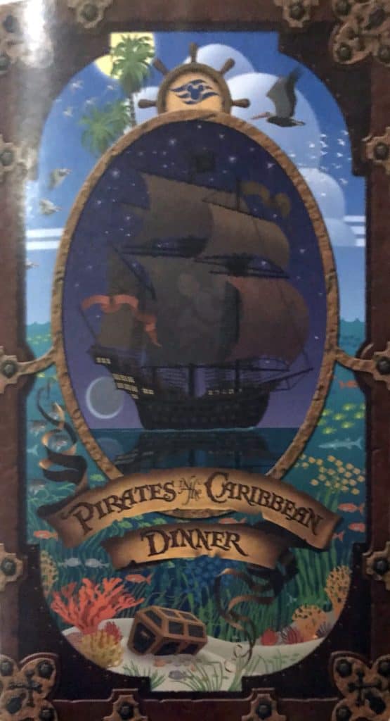 Pirates in the Caribbean Dinner Menu