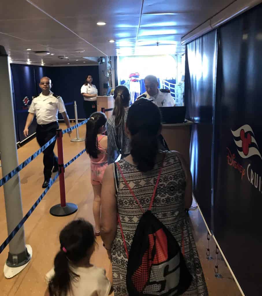 Scanning off the ship