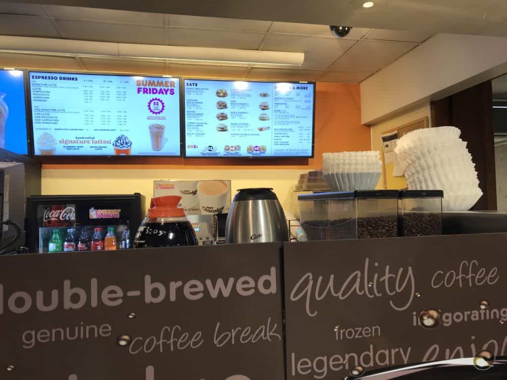 Dunkin Donuts at Dulles Airport