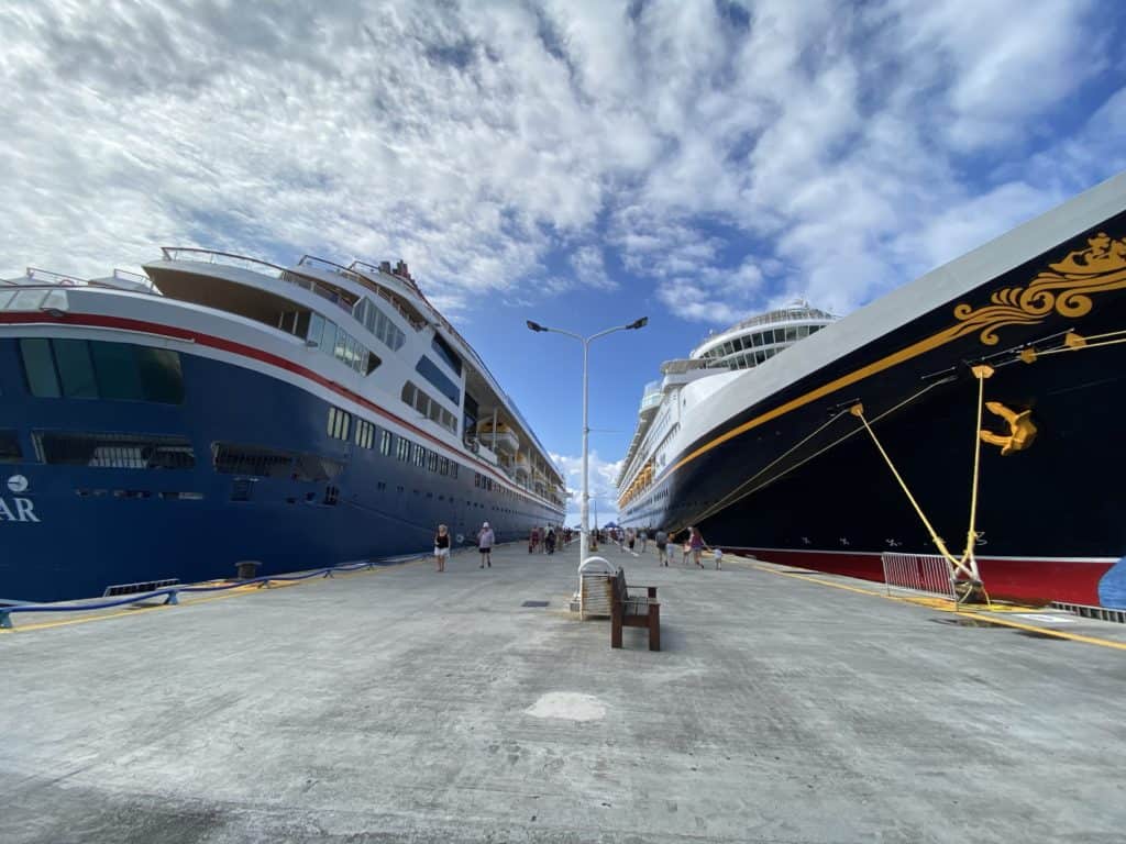 Fred Olsen Ship and Disney Wonder