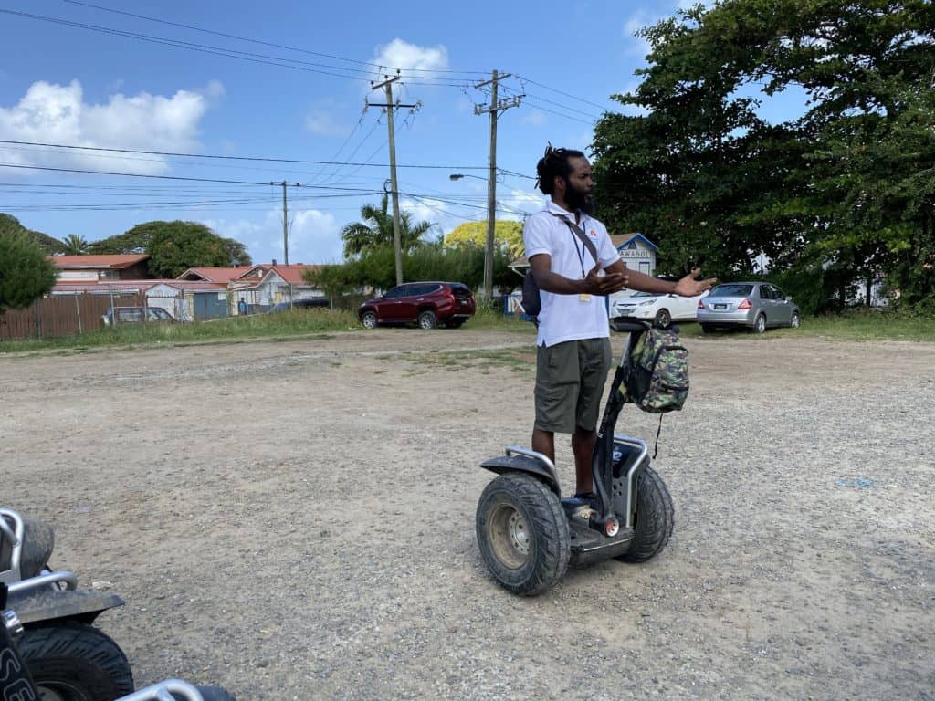 Lloyd Demonstrates Use of the Segway