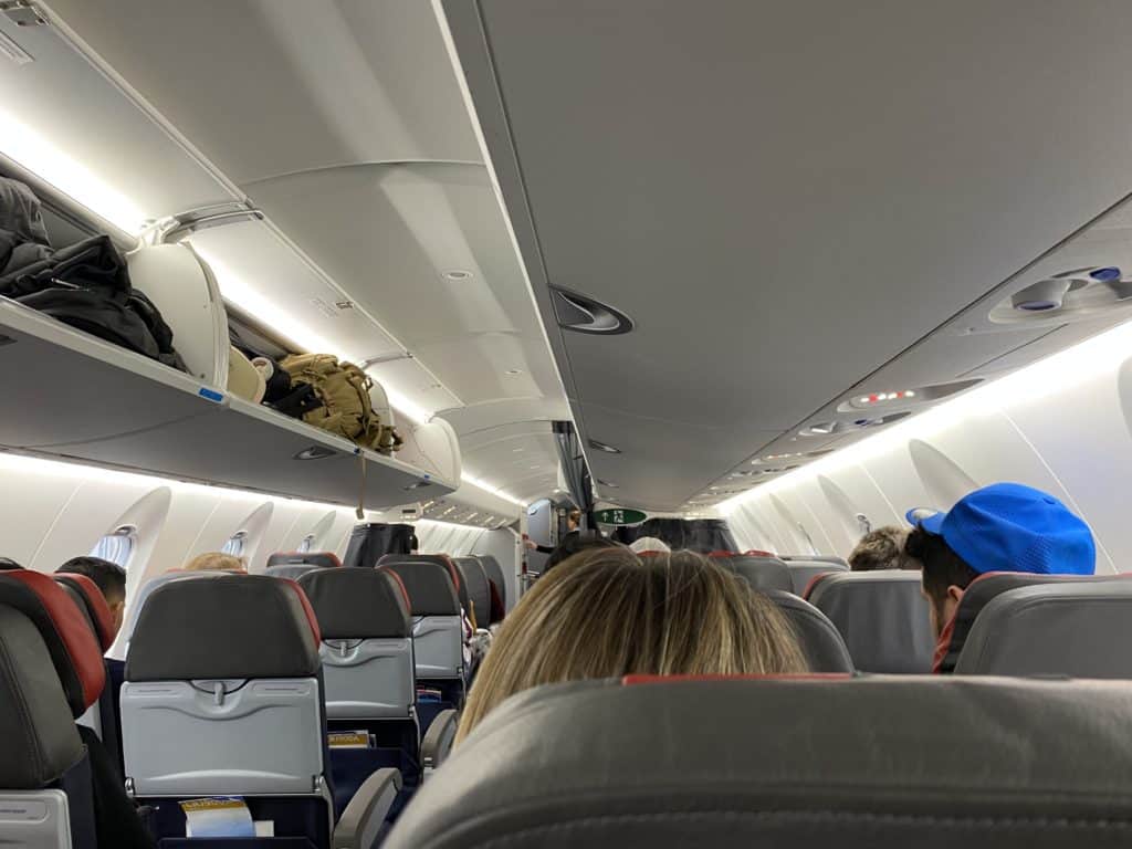 Boarding Our Flight to Charlotte