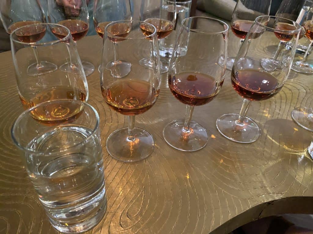 Cognac Tasting Setup