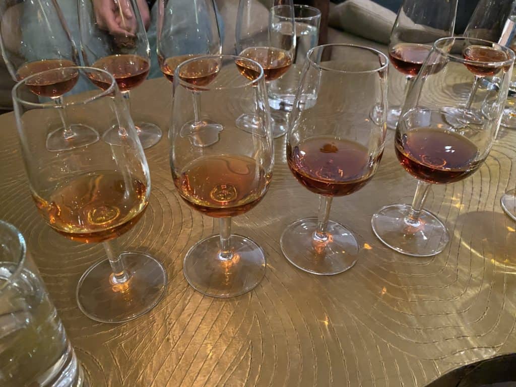 Cognac Tasting Setup
