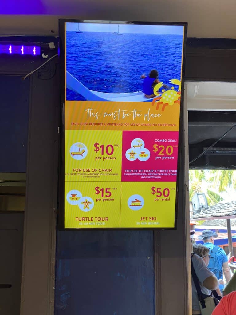 Prices at Harbour Lights