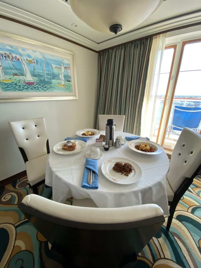 Dining Room Table with Room Service