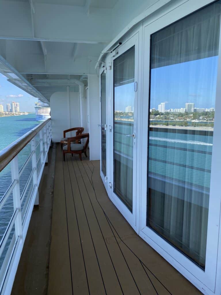 Verandah Looking from Aft to Forward