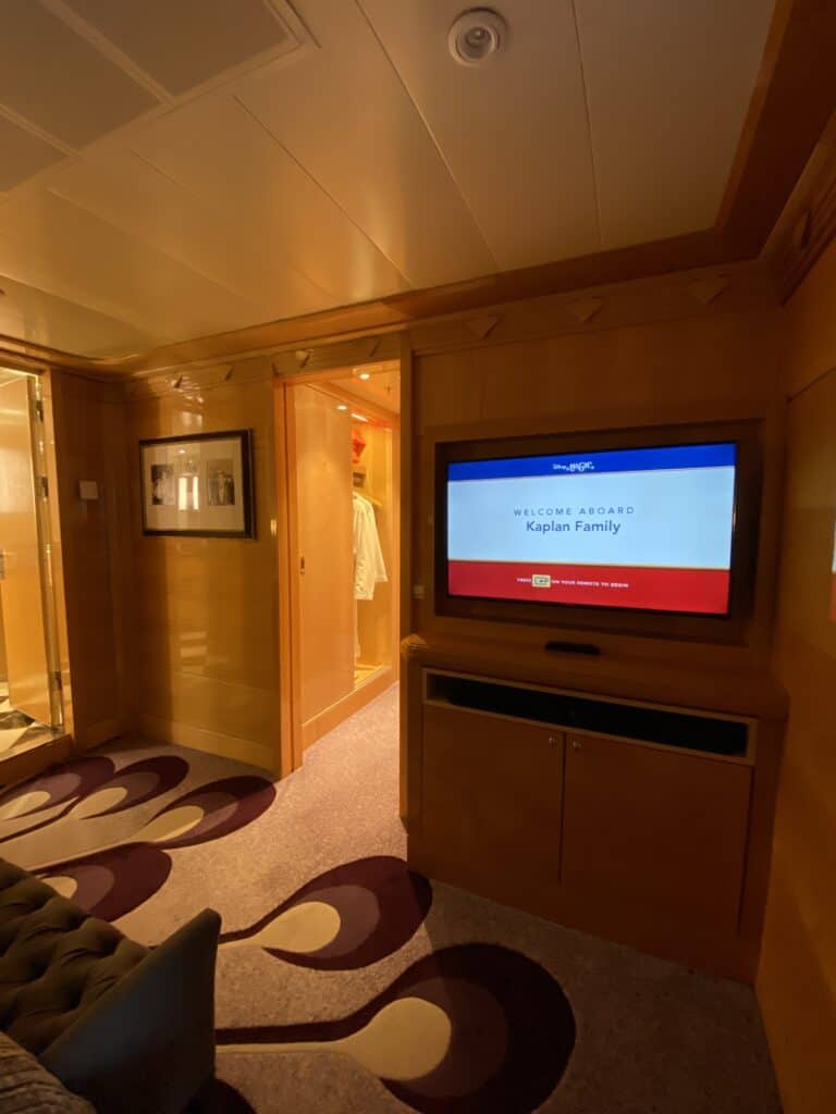 Master bedroom television