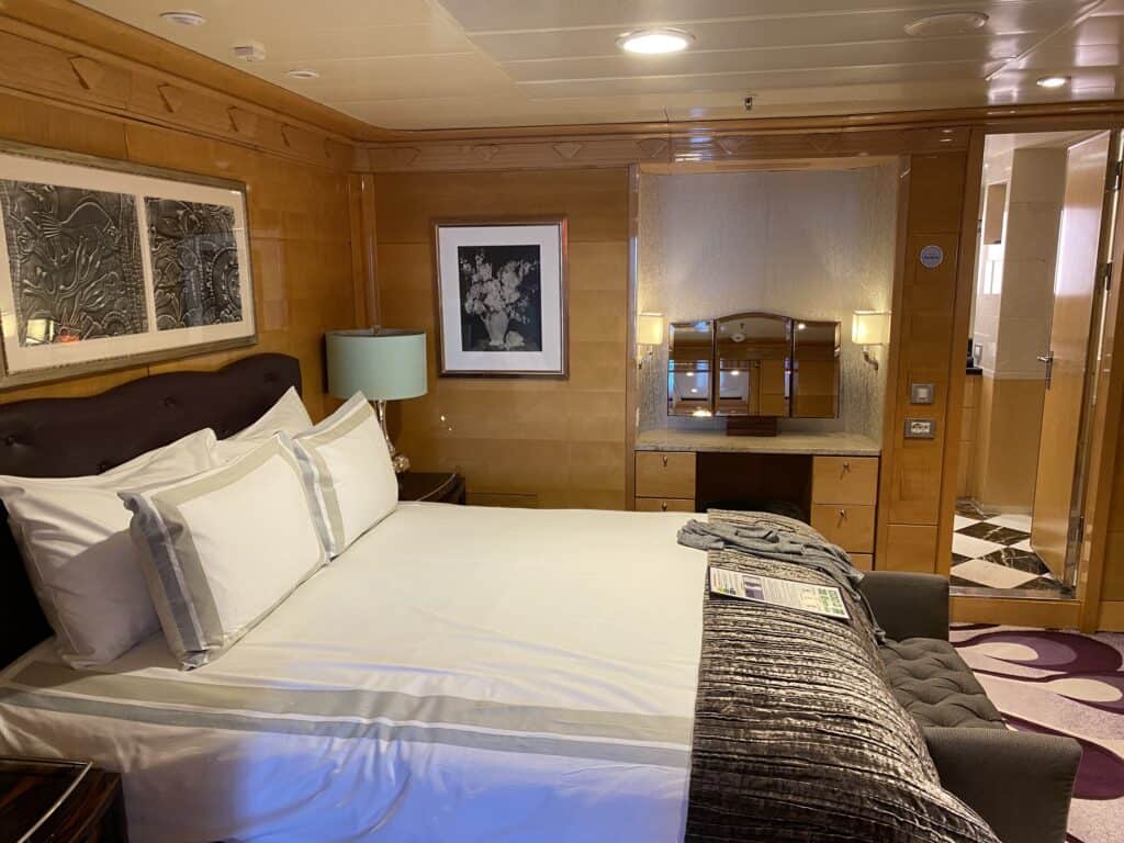 Side view of the master bedroom