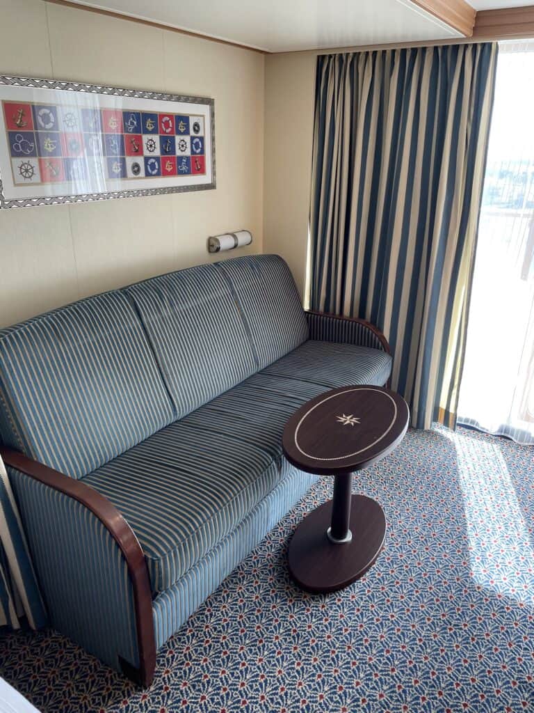 Couch in Sitting Area (Converts to Bed)