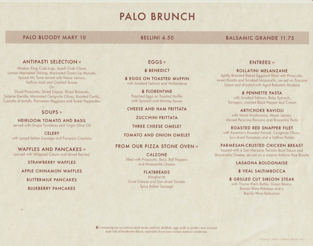 Current Menu