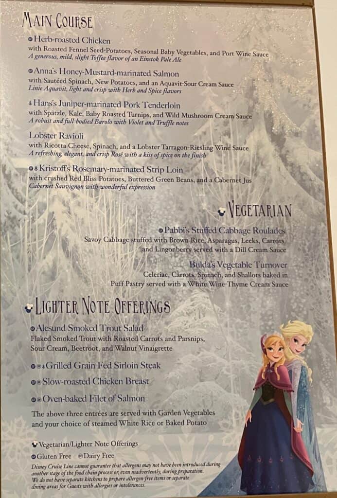 Entrees, Vegetarian, Lighter Note Offerings