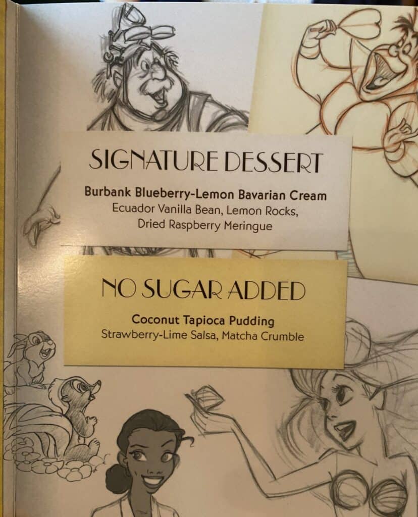 Dessert Menu