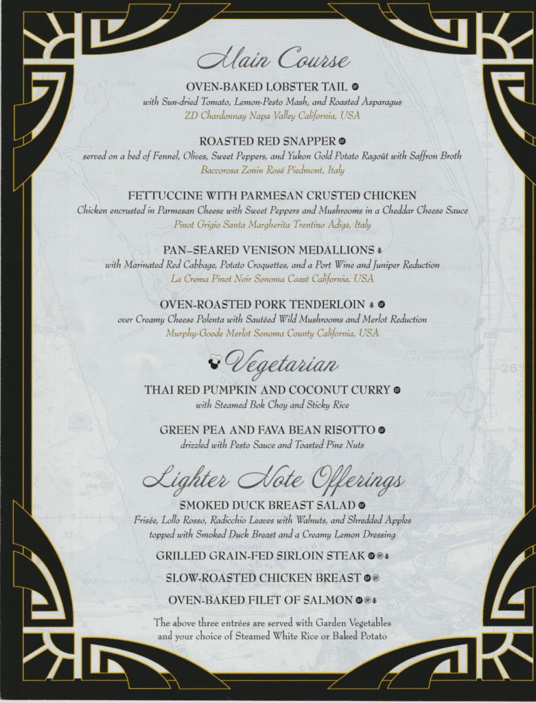 Main Course, Vegetarian, Lighter Note Offerings