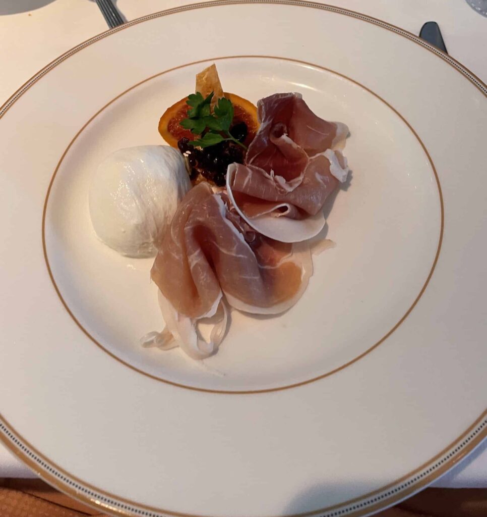 Burrata Mozzarella Cheese & Prosciutto di Parma